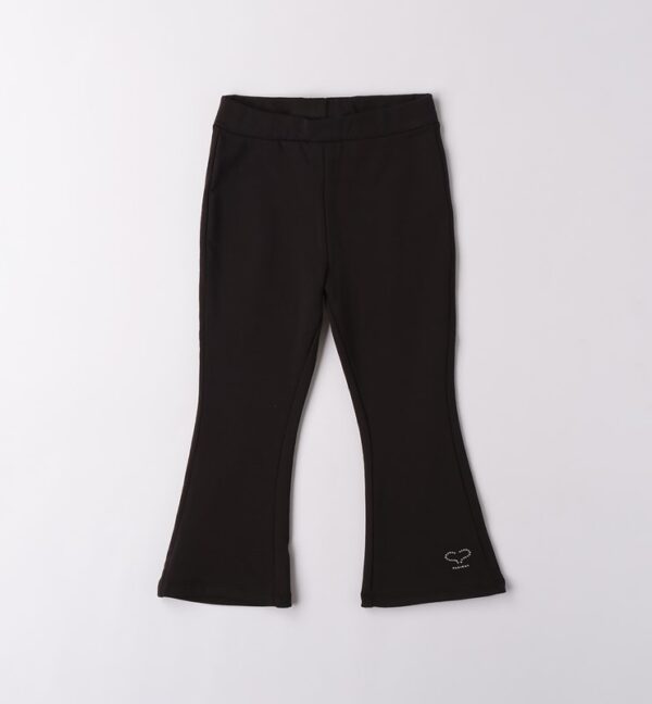 Pantalone leggings in felpa a zampa
