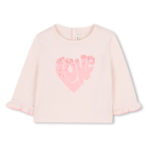 T-shirt manica lunga con stampa love