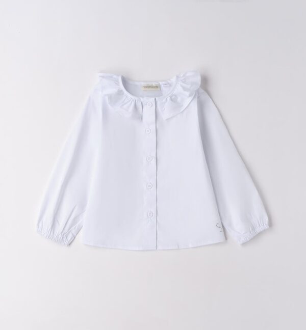 Camicia con colletto ed elastico alla manica
