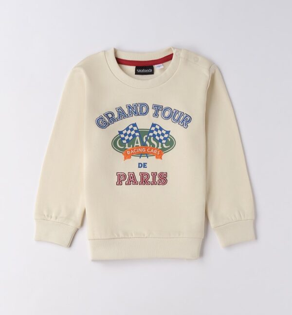 Felpa con stampa grand tour