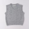 Gilet con pailettes e trecce