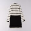 Completo maglia a righe e gonna
