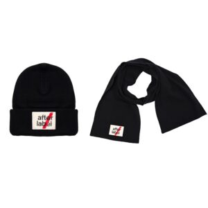 Completo sciarpa e cappello con logo