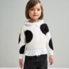 Maglione con maxi pois