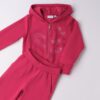 Completo felpa con zip e cappuccio e pantalone