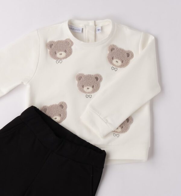 Completo felpa con orsetti e pantalone