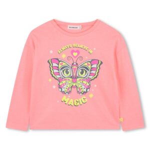 T-shirt manica lunga con stampa fosforescente