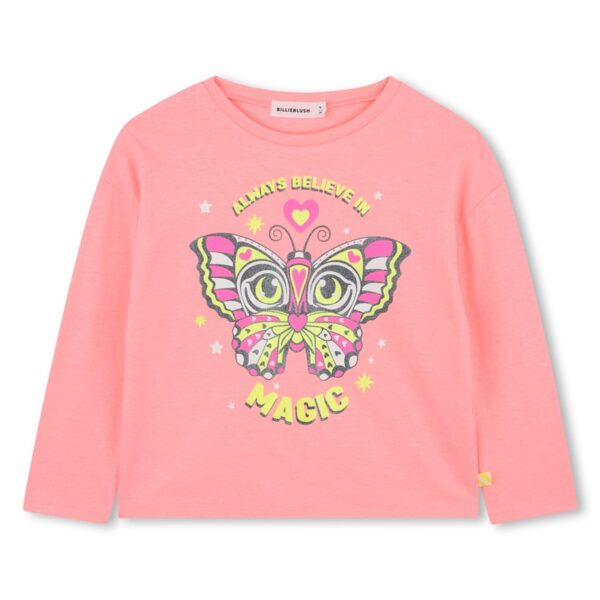 T-shirt manica lunga con stampa fosforescente