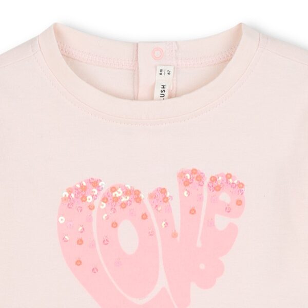 T-shirt manica lunga con stampa love