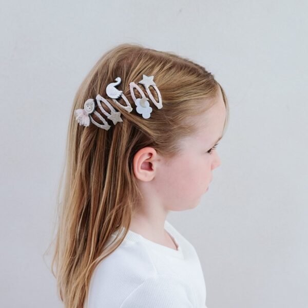 Pacchetto 5 fermagli clic clac ballerina
