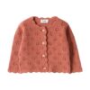 Cardigan in lana con motivo traforato