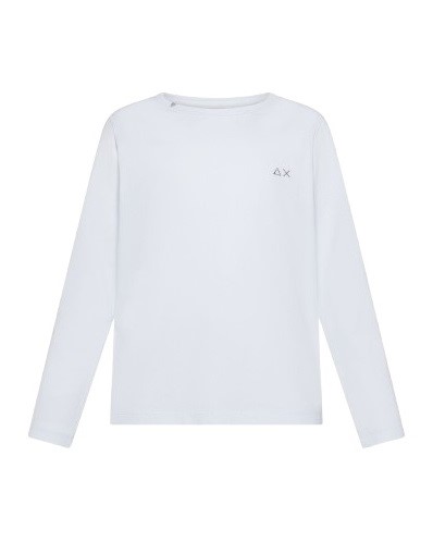 T-shirt maniche lunghe in cotone
