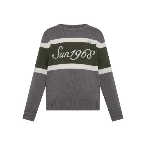 Maglione in lana e cashmere con logo