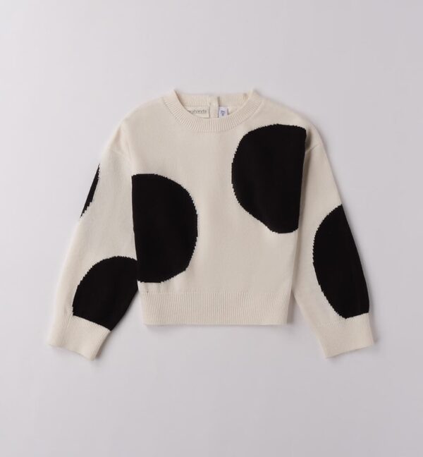 Maglione con maxi pois