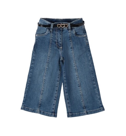 Pantalone in denim con cintura