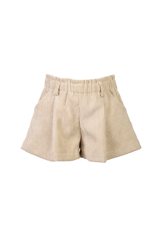 Maglione con orsetti e short in velluto a coste