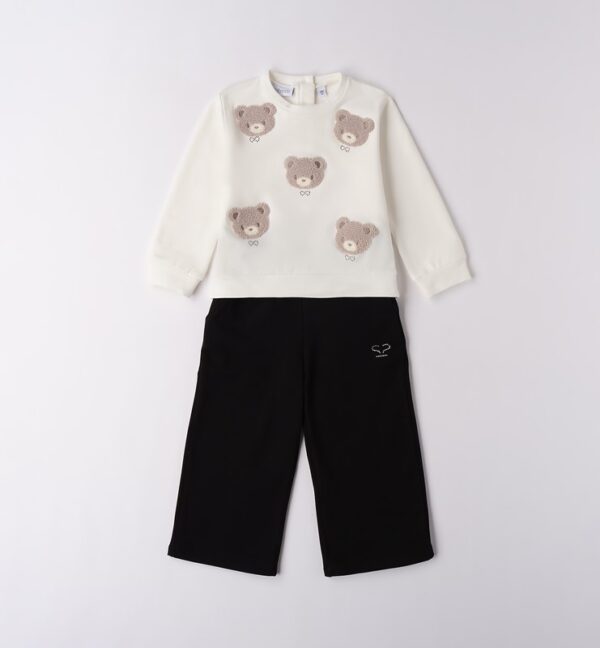 Completo felpa con orsetti e pantalone