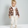 Completo felpa con orsetti e pantalone con coulisse