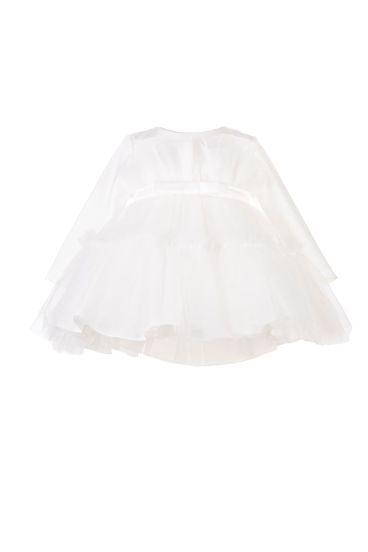 Vestito con ginna in tulle