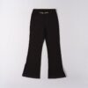 Pantalone a zampa in punto milano con catena