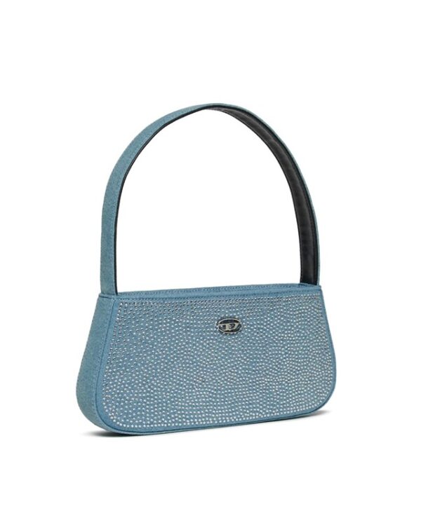 Borsa in denim con strass