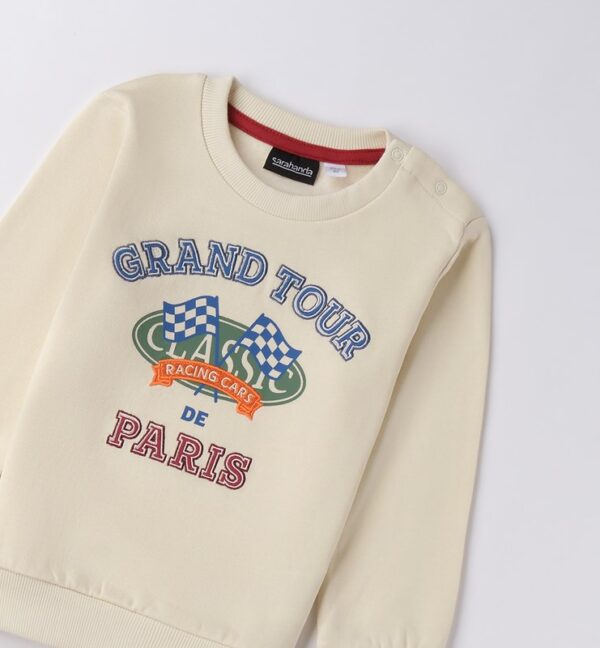 Felpa con stampa grand tour