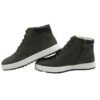 Sneaker alta in camoscio con lacci e zip