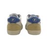 Sneaker primo passo in pelle e camoscio con doppio velcro