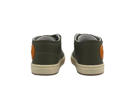 Sneaker primo passo in pelle con doppio velcro