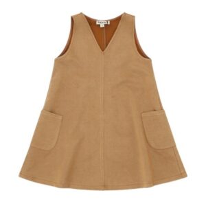 06E79C1717988606081191596133ED5E_ Vestito scamiciato in alcantara con tasche laterali