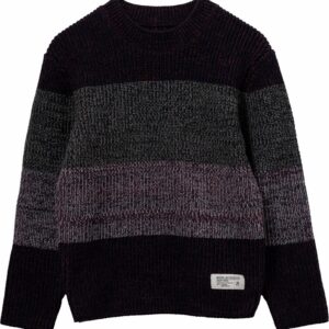 Maglione a righe in cotone misto cashmere