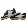 Sneaker in pelle e camoscio con doppio velcro