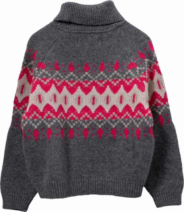 Maglione collo alto realizzato in misto lana