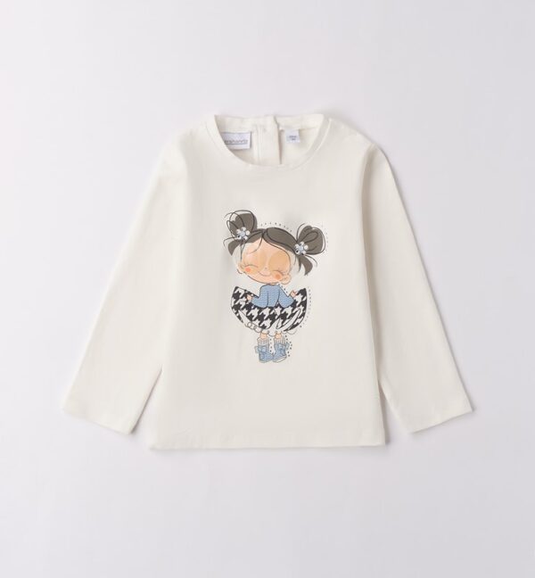 T-shirt con stampa bambina