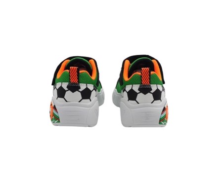 Scarpa ginnica in tessuto tecnico con lacci e velcro