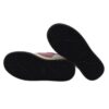 Sneaker in pelle e camoscio con doppio velcro