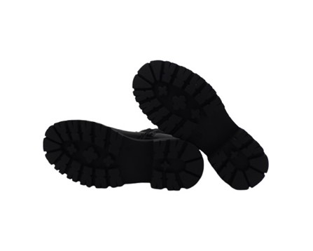 Stivale in eco pelle e gambale elasticizzato con zip