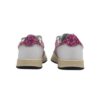 Sneaker in pelle e camoscio con doppio velcro