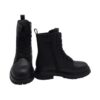 Anfibio in eco pelle con logo lacci glitter e zip