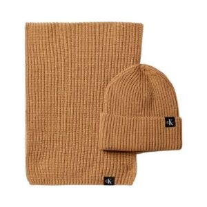 Completo cappello e sciarpa a costine