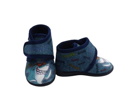 Pantofola in panno con velcro