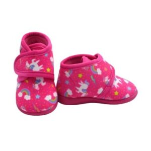 Pantofola in panno con velcro