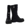 Anfibio alto in eco pelle con lacci e zip