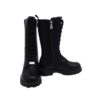 Anfibio alto in eco pelle con lacci e zip
