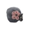 Cappello con fiore in panno