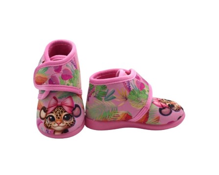 Pantofola in panno con velcro