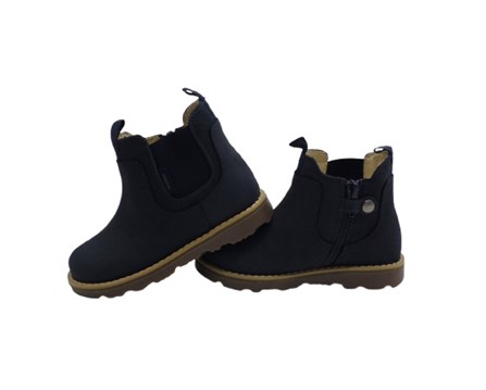 25B2A0385E02A1E2C6B896DB044AD404_ Stivaletto in camoscio con elastico laterale e zip