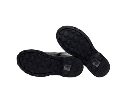 Anfibio alto in eco pelle con lacci e zip