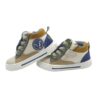 Sneaker primo passo in pelle con lacci
