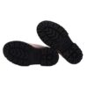 Scarpa bassa in pelle con fiocco in tulle con strass
